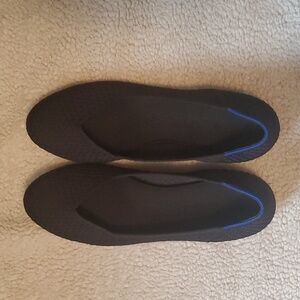 Rothys black waffle knit flats sz 8.5